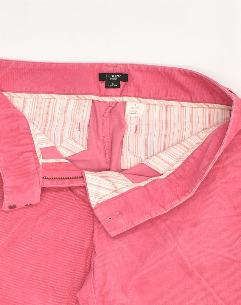 J. CREW Womens Low Waist Corduroy Trousers US 6 Medium W32 L26  Pink | Vintage J. Crew | Thrift | Second-Hand J. Crew | Used Clothing | Messina Hembry 