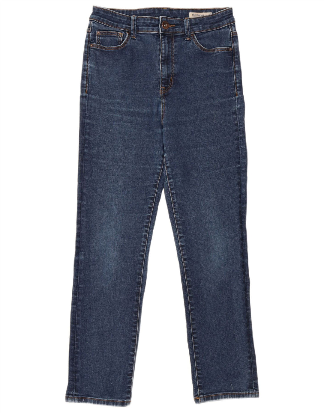 Marks & Spencer Womens The Harper Slim Jeans UK 10 Small W28 L26 Blue