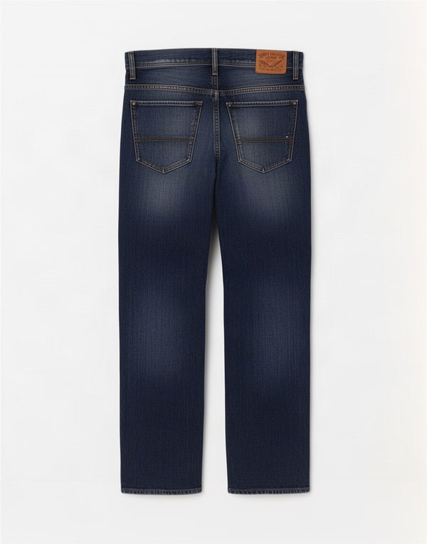 Tommy Hilfiger Mens Ryder Zip Regular Straight Jeans W36 L32 Blue