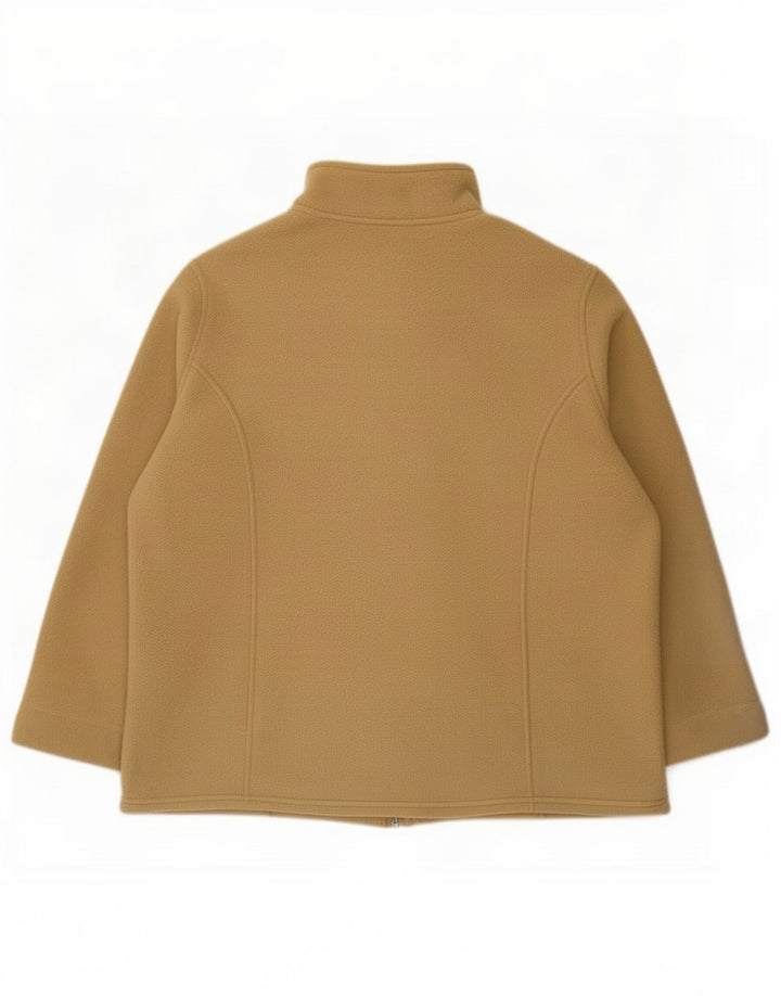 Marks & Spencer Womens Fleece Jacket UK 20 2XL Beige Polyester