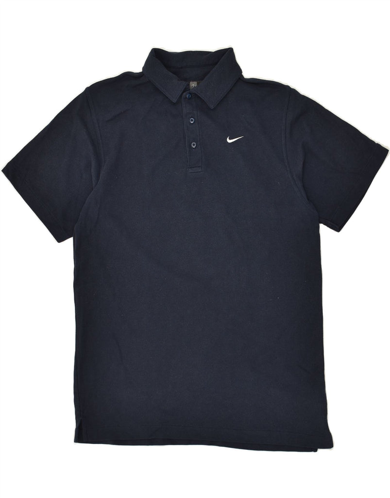 NIKE Mens Dri Fit Polo Shirt UK 36/38 Small Navy Blue | Vintage Nike | Thrift | Second-Hand Nike | Used Clothing | Messina Hembry 