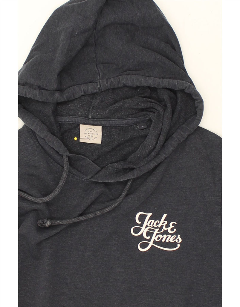 JACK & JONES Mens Hoodie Jumper Large Navy Blue Cotton | Vintage Jack & Jones | Thrift | Second-Hand Jack & Jones | Used Clothing | Messina Hembry 