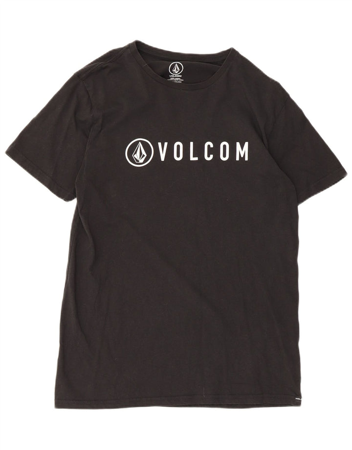 Volcom Mens Modern Fit Graphic T-Shirt Top Medium Black Cotton