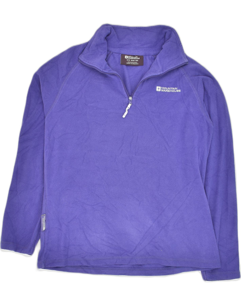 MOUNTAIN WAREHOUSE Womens Zip Neck Fleece Jumper UK 12 Medium  Purple | Vintage Mountain Warehouse | Thrift | Second-Hand Mountain Warehouse | Used Clothing | Messina Hembry 