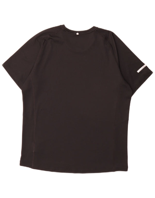 Nike Mens Dri Fit T-Shirt Top Large Black Polyester