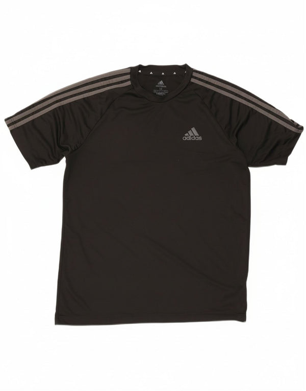 Adidas Mens Aeroready T-Shirt Top Medium Black Polyester