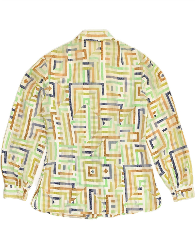 VINTAGE Womens Shirt IT 46 Large Multicoloured Geometric | Vintage Vintage | Thrift | Second-Hand Vintage | Used Clothing | Messina Hembry 