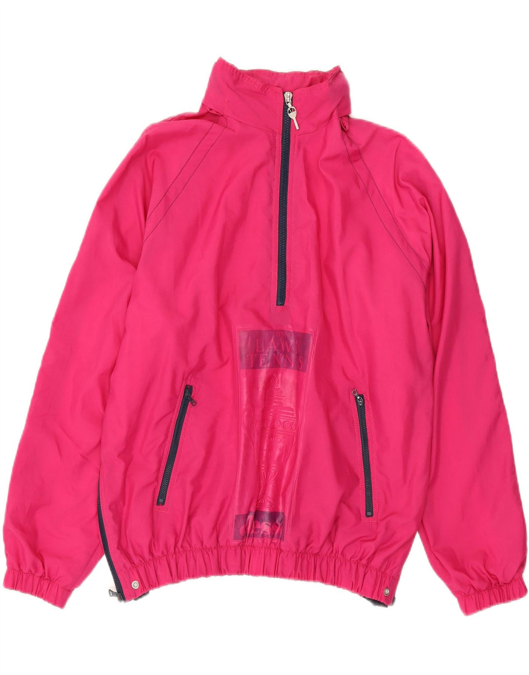 Ellesse Mens Hooded Pullover Rain Jacket UK 38 Medium Pink