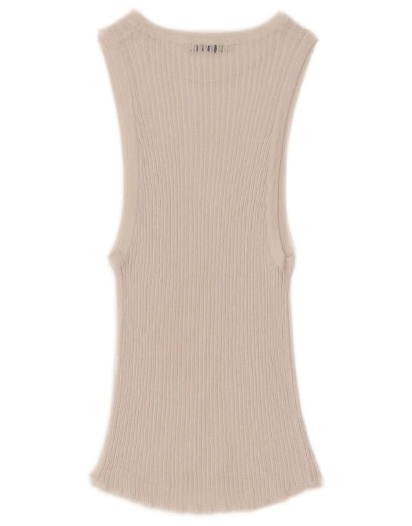 Zara Womens Vest Top UK 14 Medium White