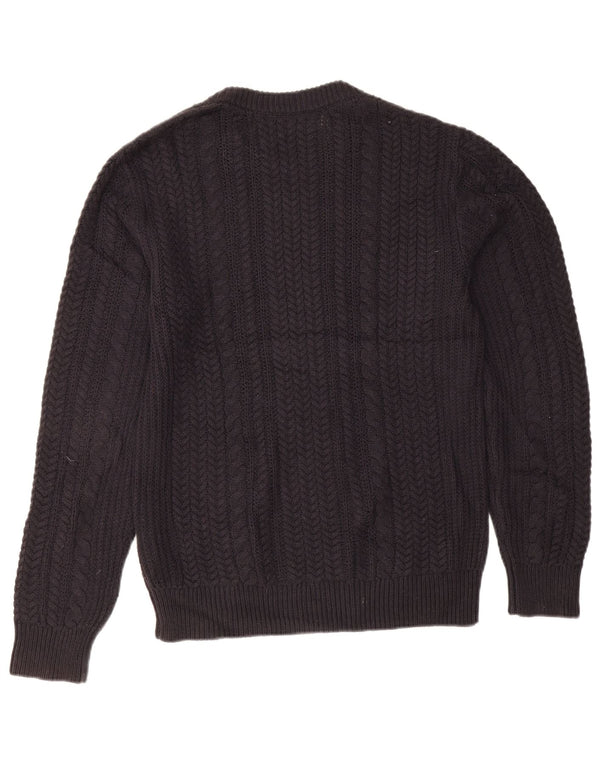 French Connection Mens Crew Neck Jumper Sweater Small Navy Blue Cotton