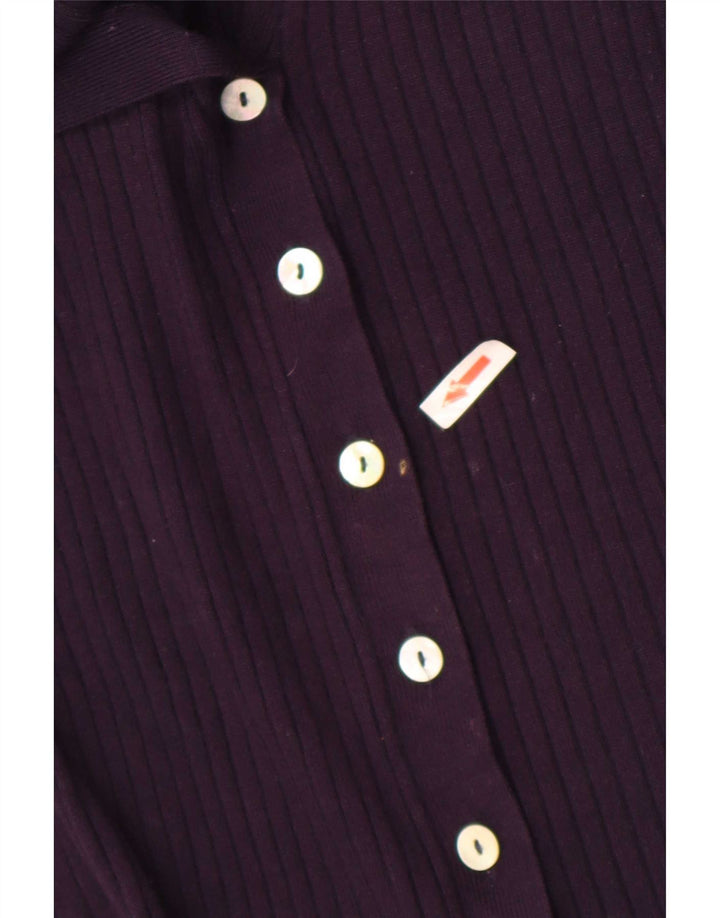 Zara Womens Cardigan Sweater UK 12 Medium Purple