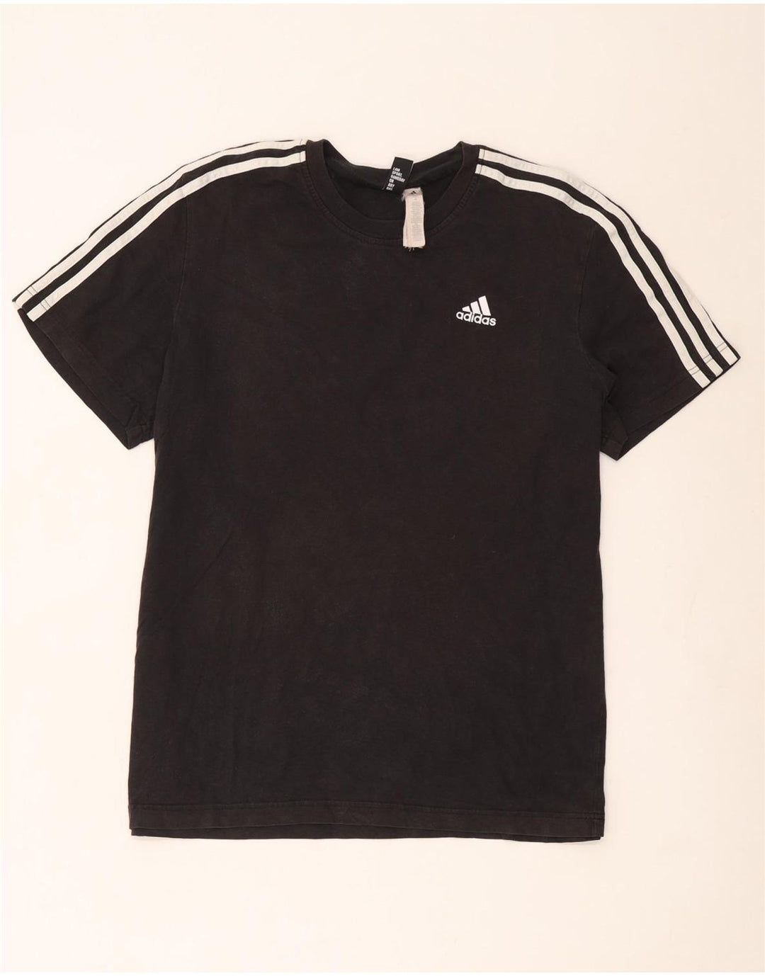 Adidas Mens T-Shirt Top XL Black Cotton