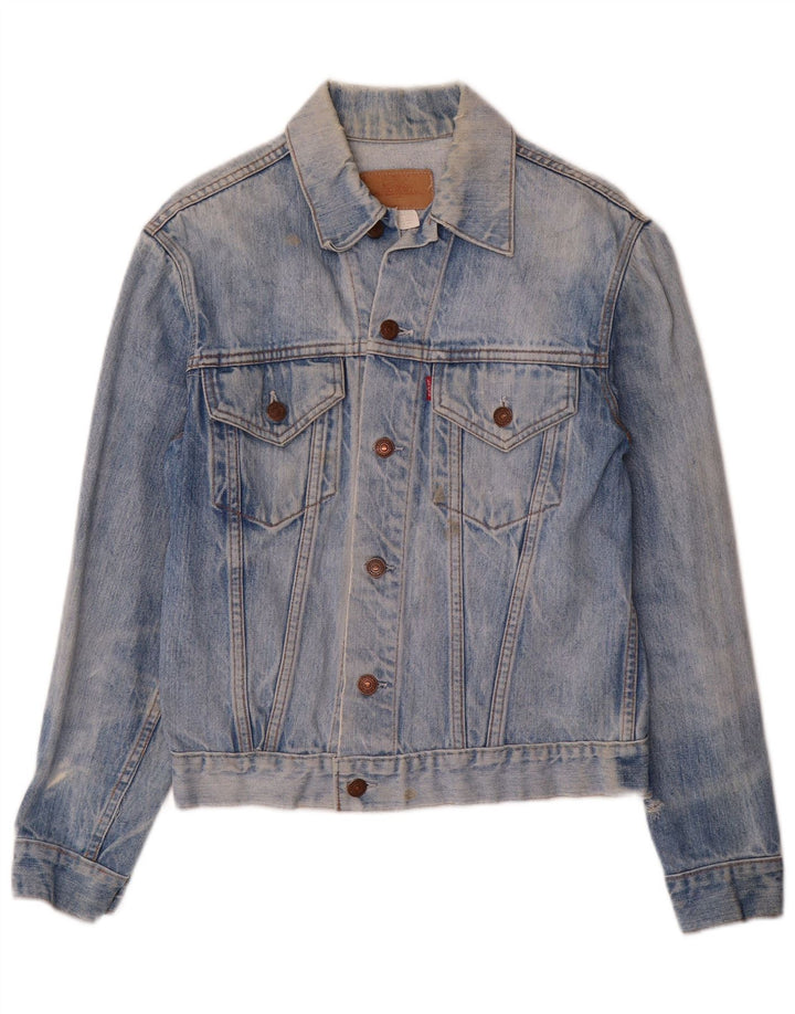 Levi's Womens Denim Jacket UK 12 Medium Blue