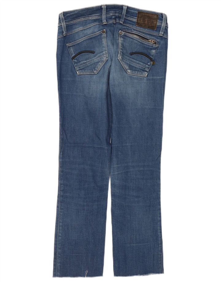 G-Star Womens Straight Jeans W27 L27 Blue Cotton