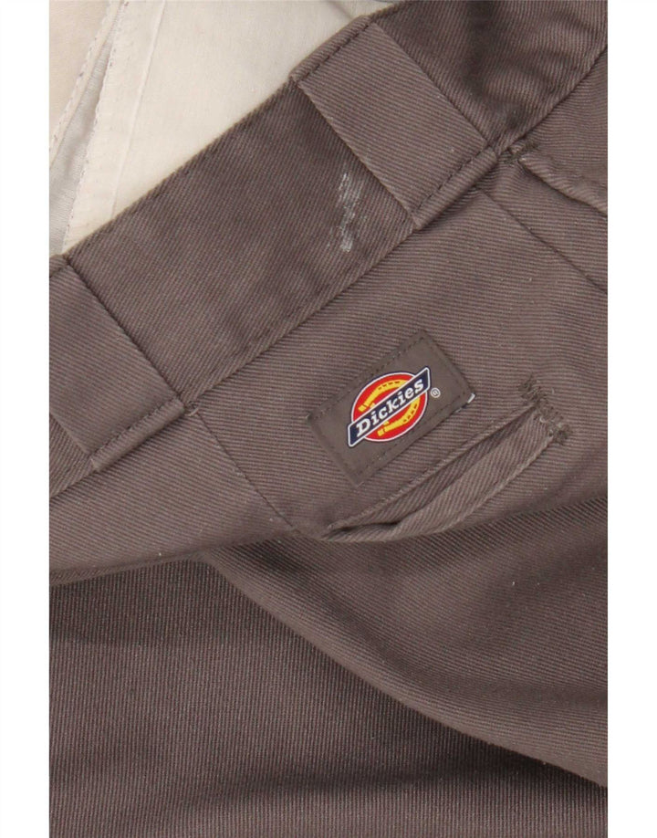 Dickies Mens Straight Chino Trousers W34 L34 Grey Polyester