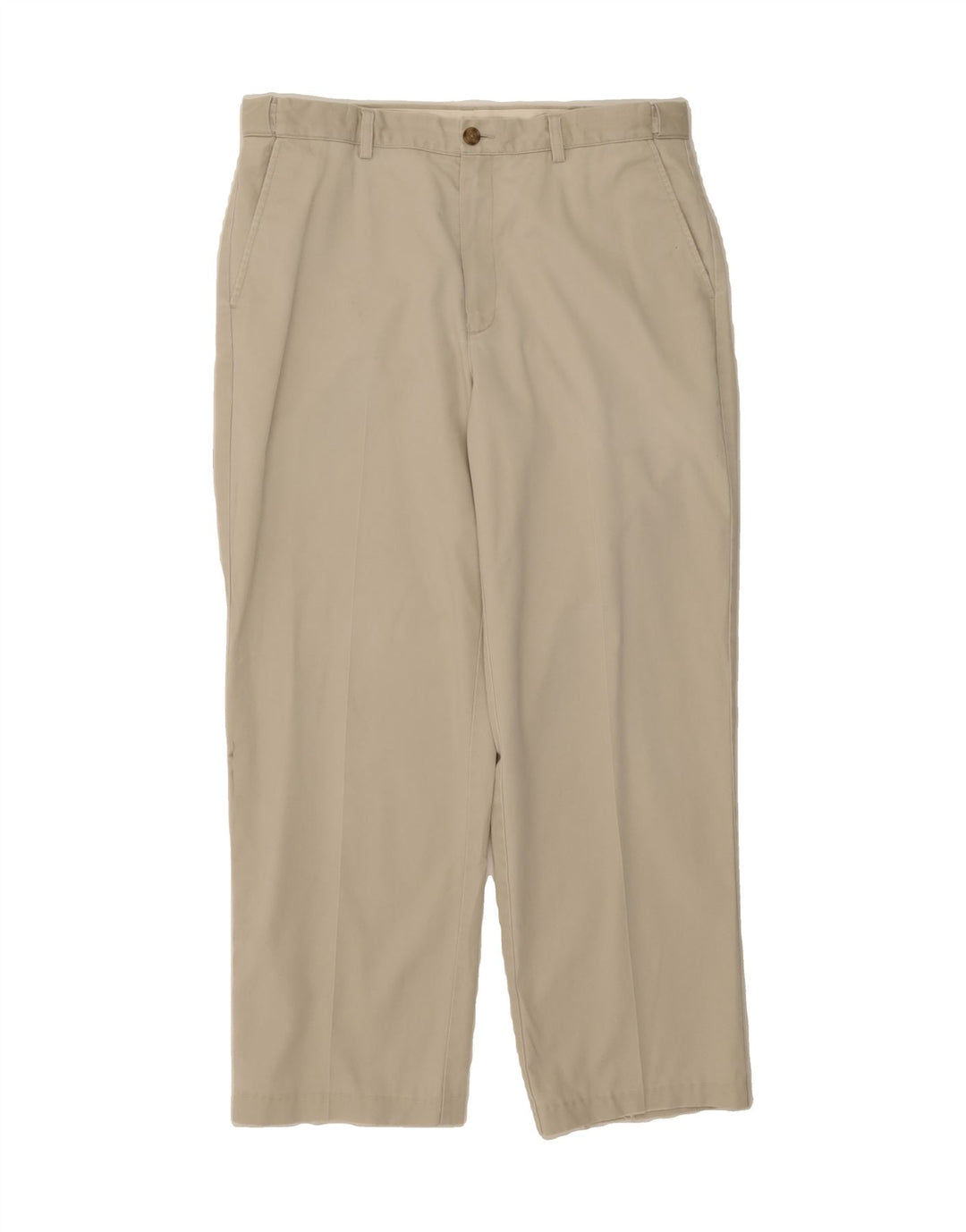 L.L.BEAN Mens Straight Chino Trousers W36 L30  Beige Cotton Vintage L.L.Bean and Second-Hand L.L.Bean from Messina Hembry 