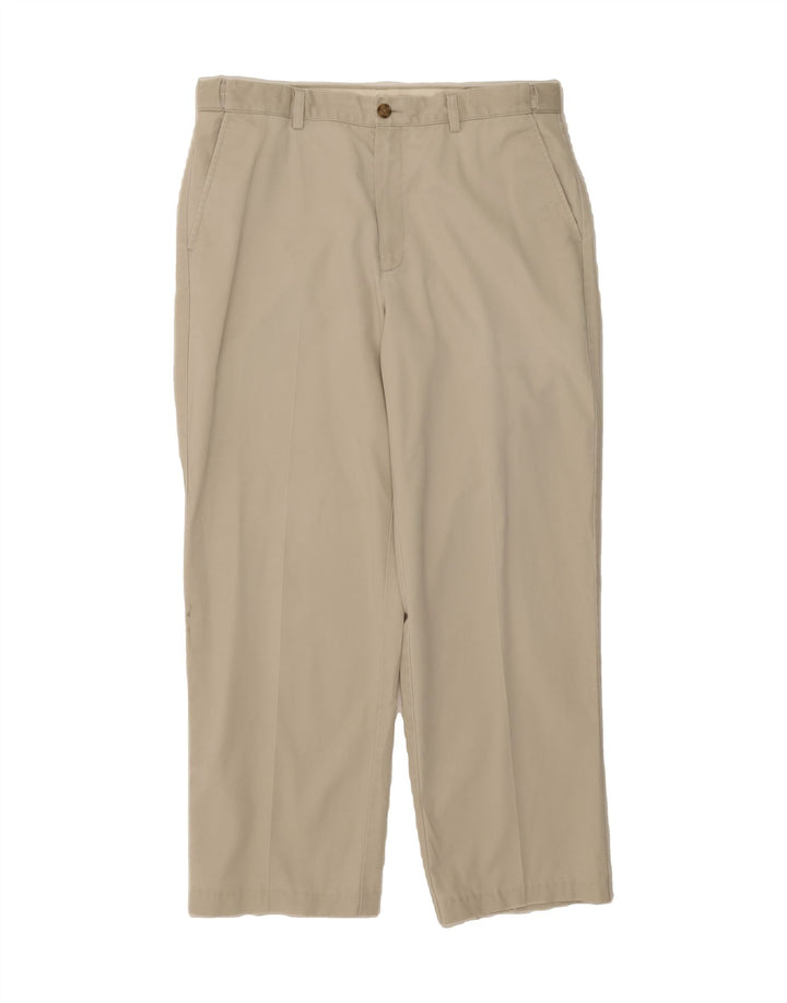 L.L.BEAN Mens Straight Chino Trousers W36 L30  Beige Cotton Vintage L.L.Bean and Second-Hand L.L.Bean from Messina Hembry 