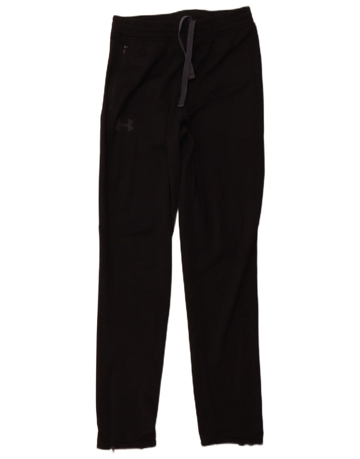 UNDER ARMOUR Mens Tracksuit Trousers Small Black Polyester