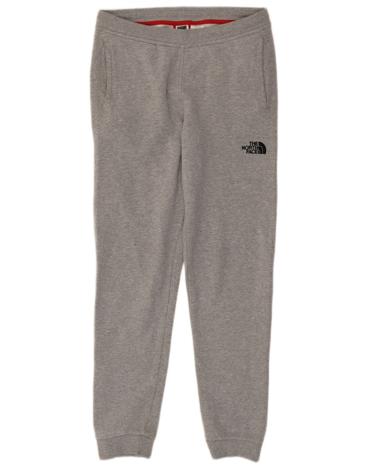 THE NORTH FACE Boys Tracksuit Trousers Joggers 14-15 Years XL Grey Cotton
