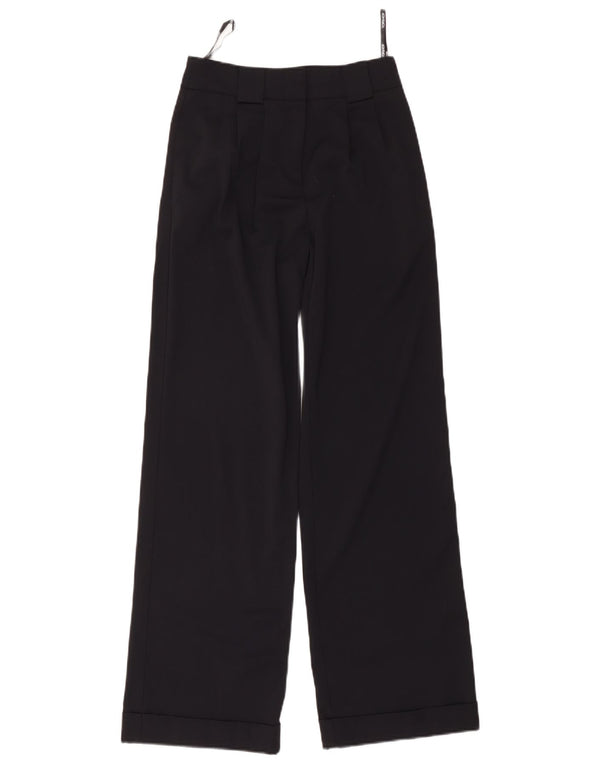 Topshop Womens High Waist Pegged Suit Trousers UK 6 XS W28 L30 Navy Blue