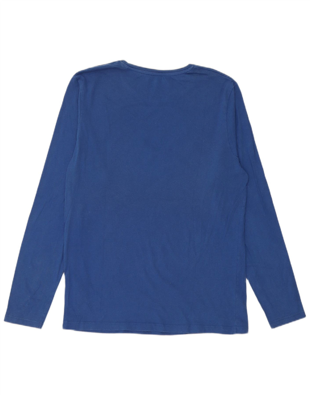 Jack & Jones Mens Graphic Top Long Sleeve Large Blue Cotton