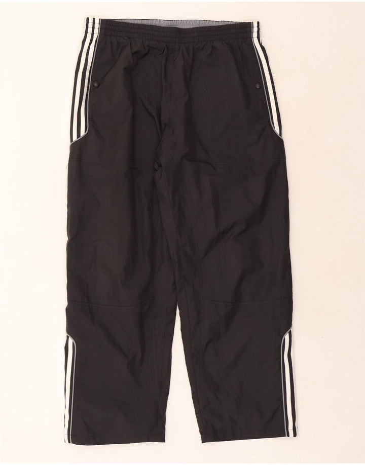 Adidas Mens Tracksuit Trousers Large Black Polyester