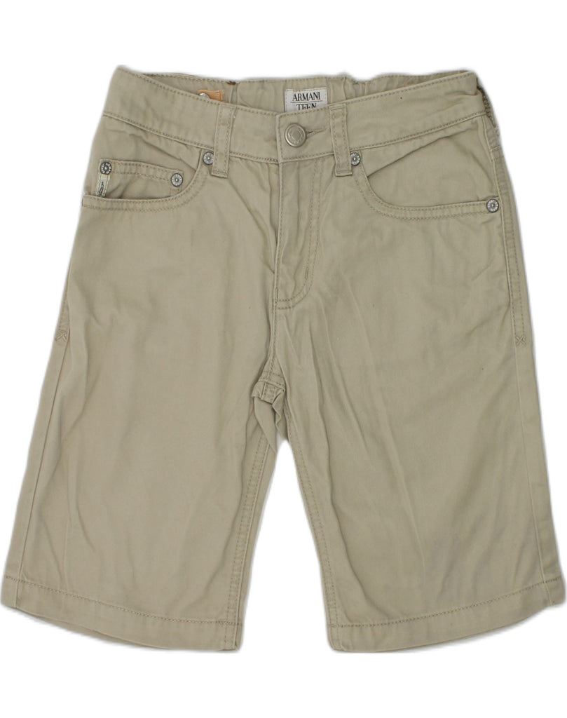 ARMANI Boys Casual Shorts 7-8 Years W24  Beige | Vintage Armani | Thrift | Second-Hand Armani | Used Clothing | Messina Hembry 