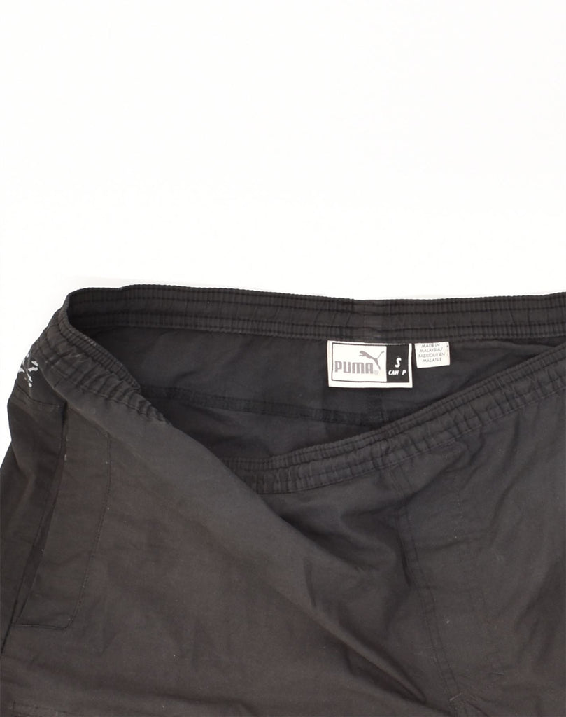 PUMA Mens Sport Shorts Small Black Cotton | Vintage Puma | Thrift | Second-Hand Puma | Used Clothing | Messina Hembry 