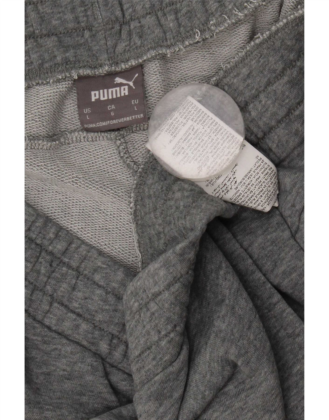 Puma Mens Sport Shorts Large  Grey Flecked Cotton