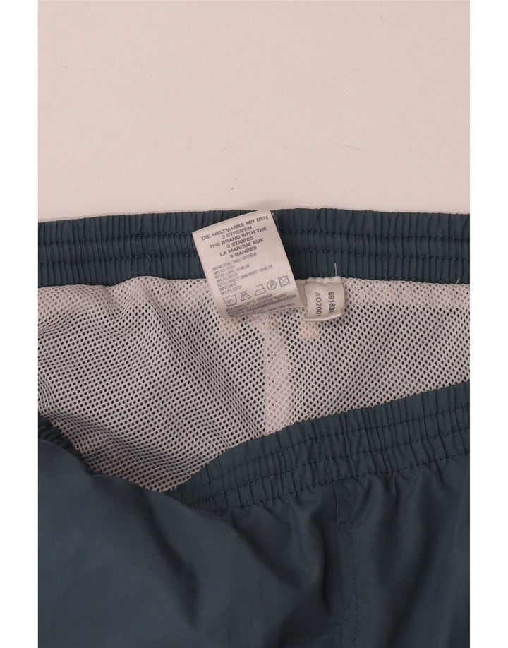 Adidas Womens Tracksuit Trousers Joggers UK 12 Medium  Blue Polyester