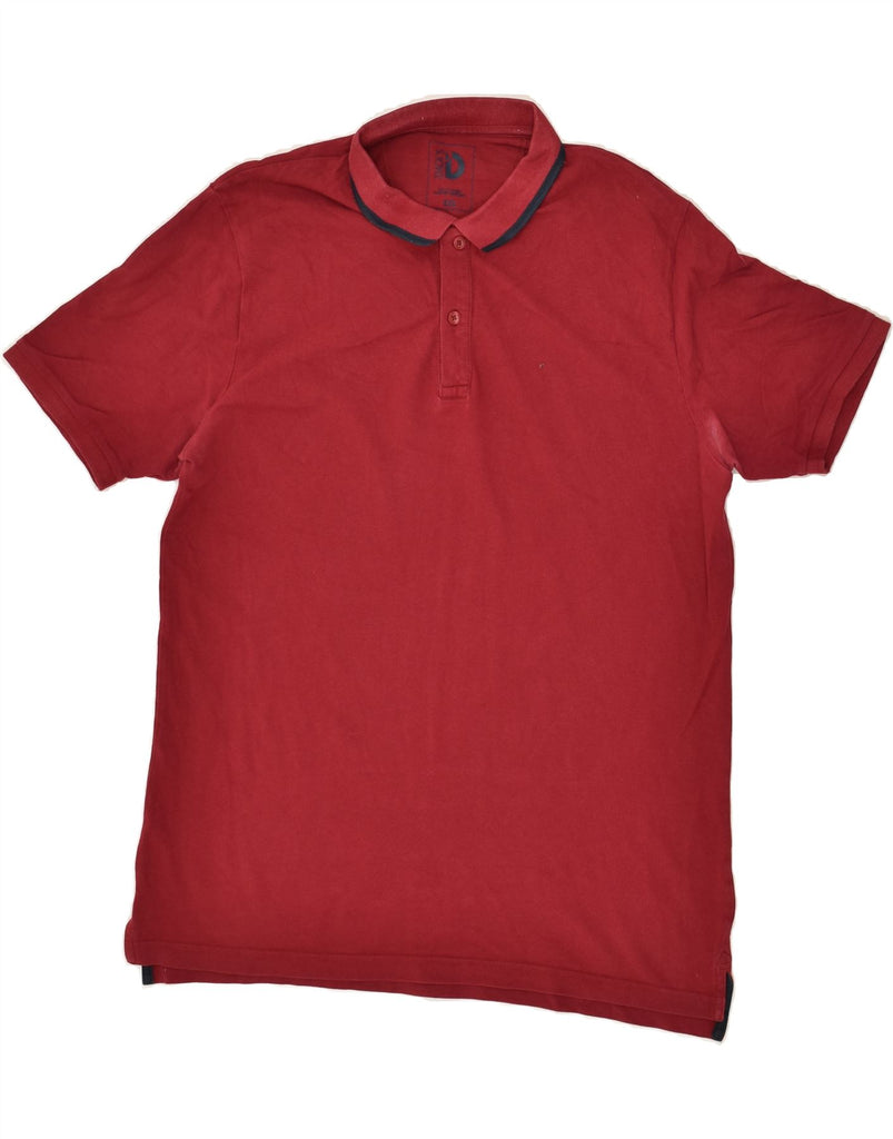 DACK'S Mens Polo Shirt 2XL Red Cotton | Vintage Dack's | Thrift | Second-Hand Dack's | Used Clothing | Messina Hembry 