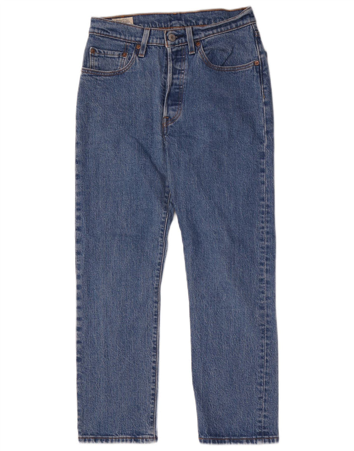 Levi's Mens 501 Straight Jeans W26 L26 Blue Cotton