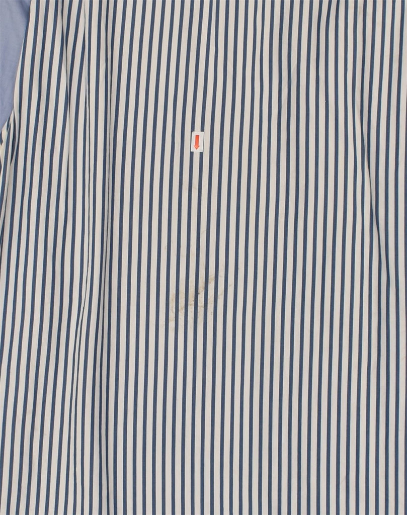 J. CREW Mens Slim Fit Shirt Large Blue Striped Cotton | Vintage J. Crew | Thrift | Second-Hand J. Crew | Used Clothing | Messina Hembry 