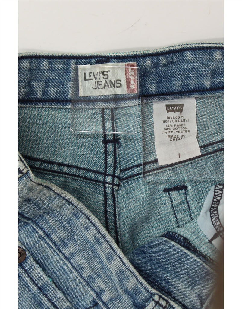 LEVI'S Womens Capri Jeans US 7 Medium W31 L20 Blue Ramie Vintage Levi's and Second-Hand Levi's from Messina Hembry 