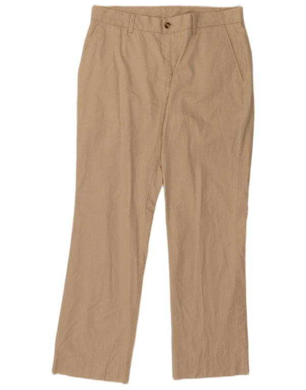 Calvin Klein Mens Straight Chino Trousers W30 L29 Beige Cotton