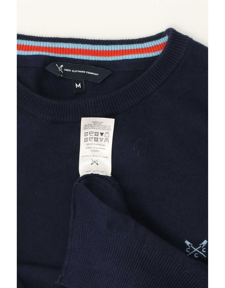 Crew Clothing Mens Crew Neck Jumper Sweater Medium Navy Blue Cotton