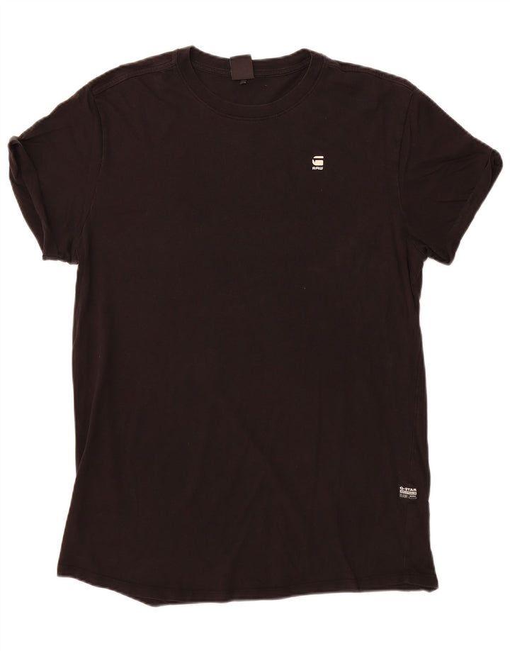 G-STAR Mens T-Shirt Top Medium Black Cotton