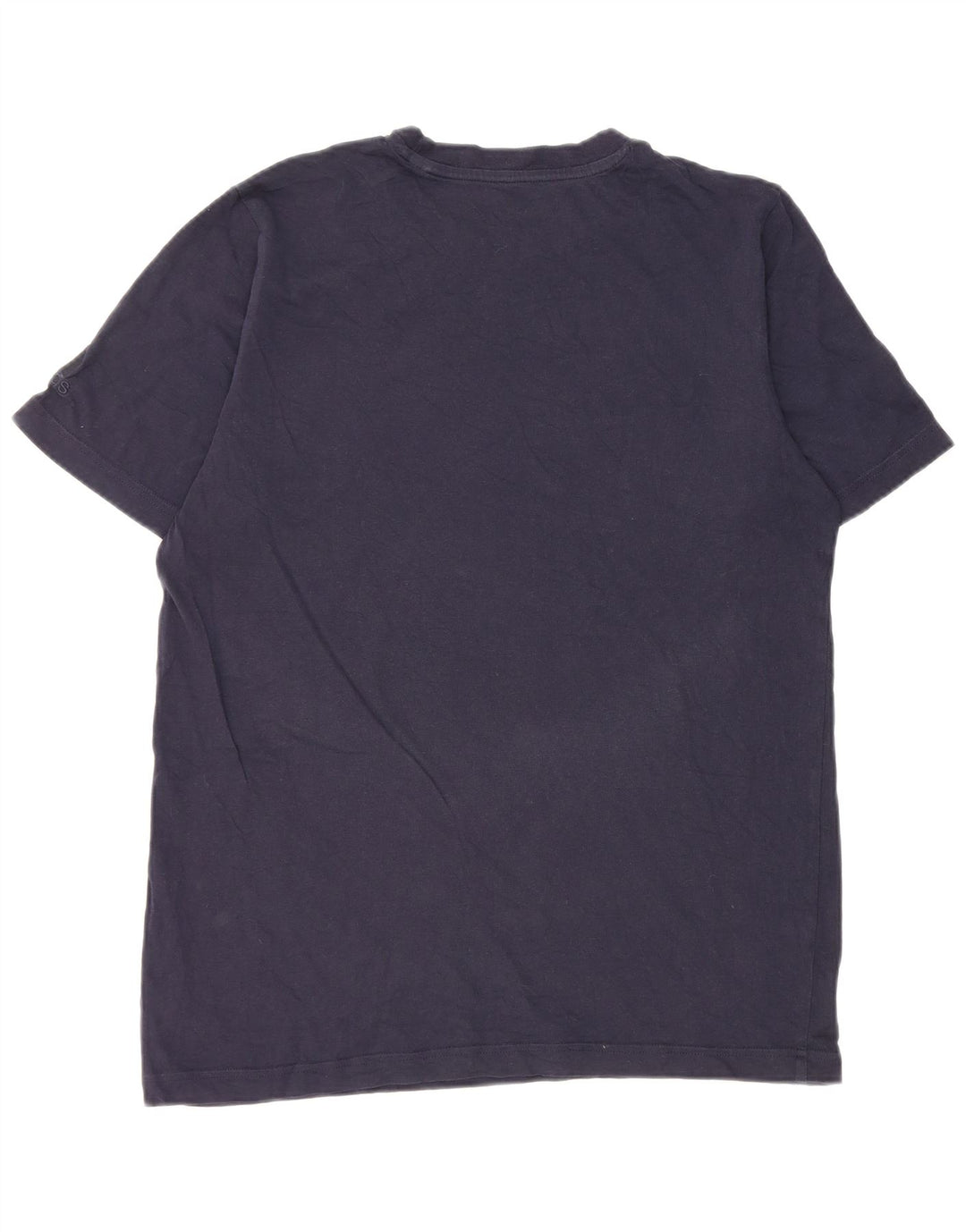 Adidas Mens Graphic T-Shirt Top Medium Navy Blue Cotton