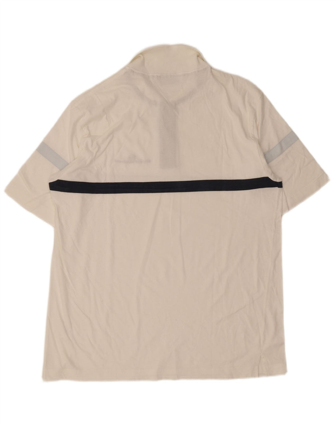 Sergio Tacchini Mens Polo Shirt 2XL White Colourblock Cotton