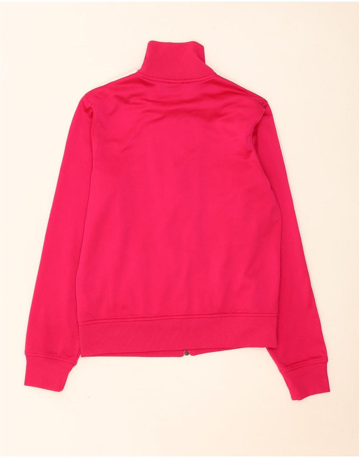 Adidas Womens Tracksuit Top Jacket UK 12 Medium  Pink Polyester