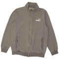 Puma Mens Tracksuit Top Jacket Small Grey Cotton