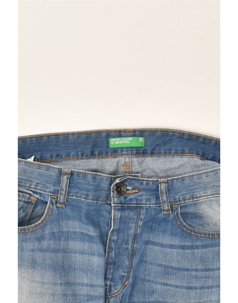 BENETTON Mens Tapered Jeans W38 L31 Blue Cotton | Vintage Benetton | Thrift | Second-Hand Benetton | Used Clothing | Messina Hembry 