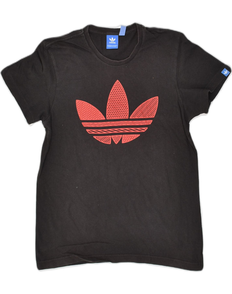 ADIDAS Mens Graphic T-Shirt Top Small Black Cotton | Vintage Adidas | Thrift | Second-Hand Adidas | Used Clothing | Messina Hembry 