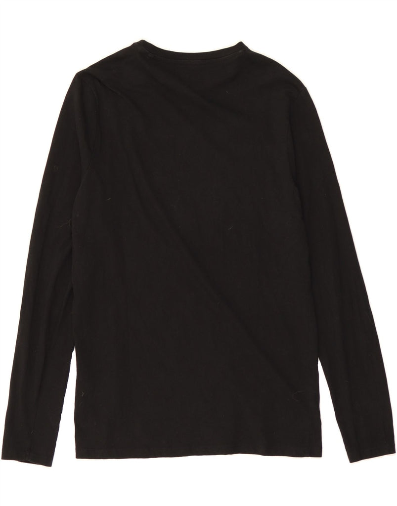 GUESS Womens Graphic Top Long Sleeve UK 12 Medium Black Cotton Vintage Guess and Second-Hand Guess from Messina Hembry 