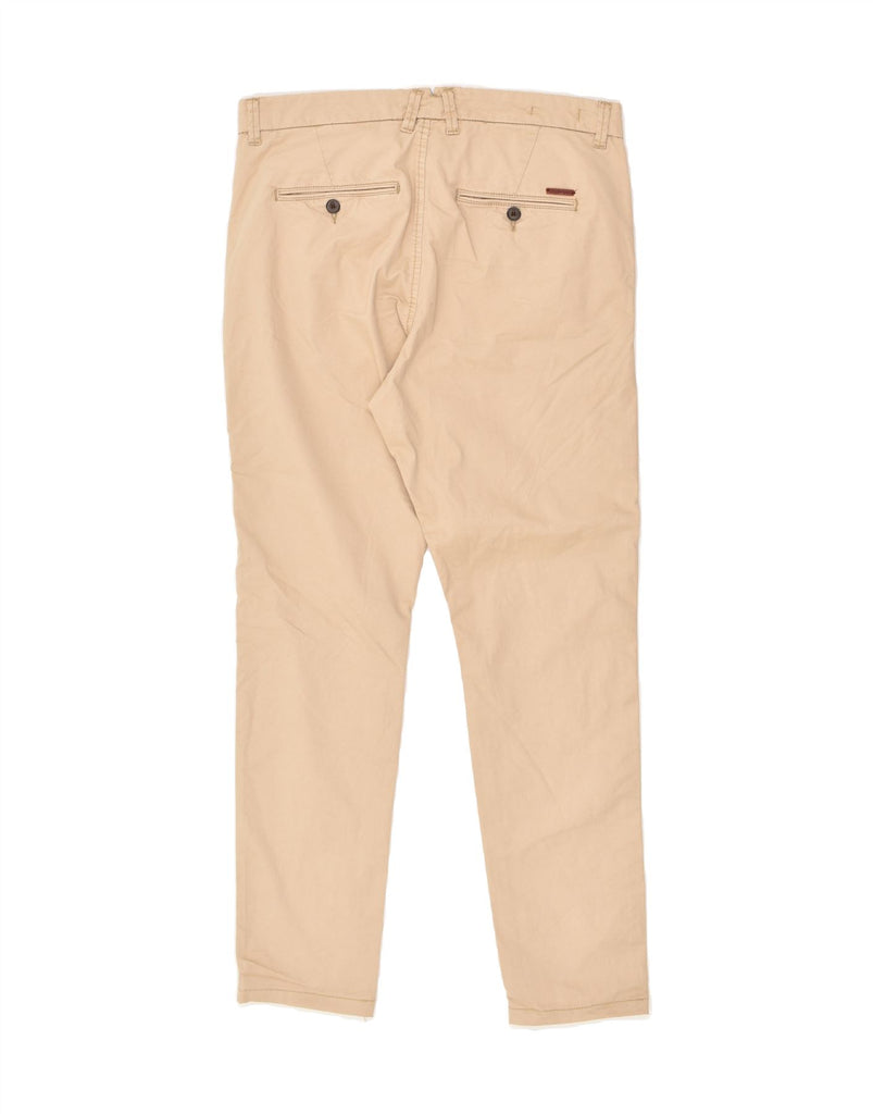 JACK & JONES Mens Marco Slim Fit Chino Trousers W31 L29  Beige Cotton | Vintage Jack & Jones | Thrift | Second-Hand Jack & Jones | Used Clothing | Messina Hembry 