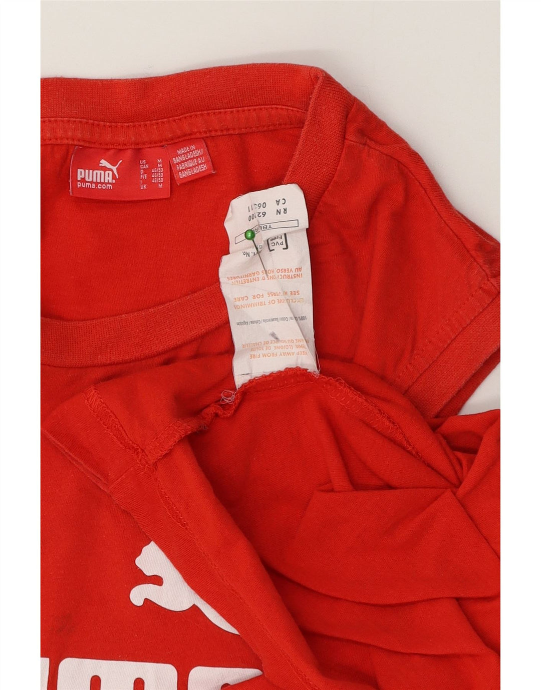 Puma Mens Graphic Vest Top Medium Red Cotton
