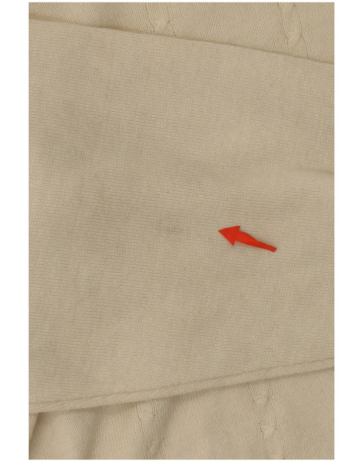 BIBO Womens V-Neck Jumper Sweater IT 50 XL Off White Wool