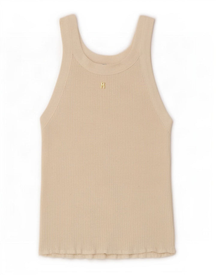 Zara Womens Vest Top UK 8 Small Beige