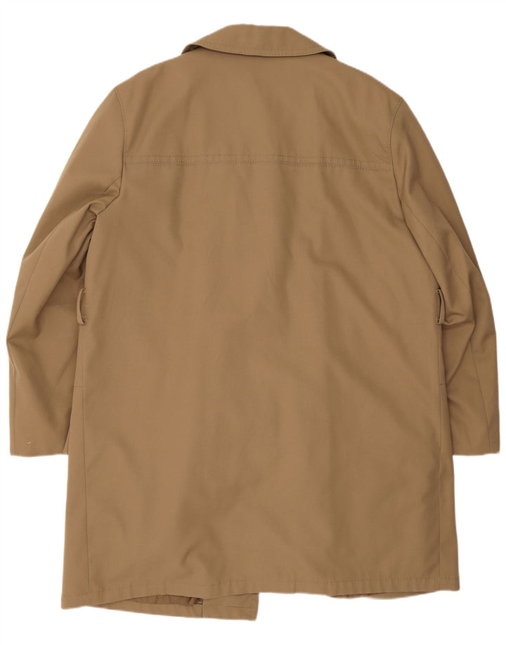 Vintage Mens Trench Coat EU 58 4XL Beige Polyacrylic