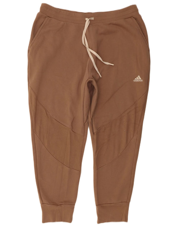 Adidas Mens Tracksuit Trousers Joggers 2XL  Brown Cotton
